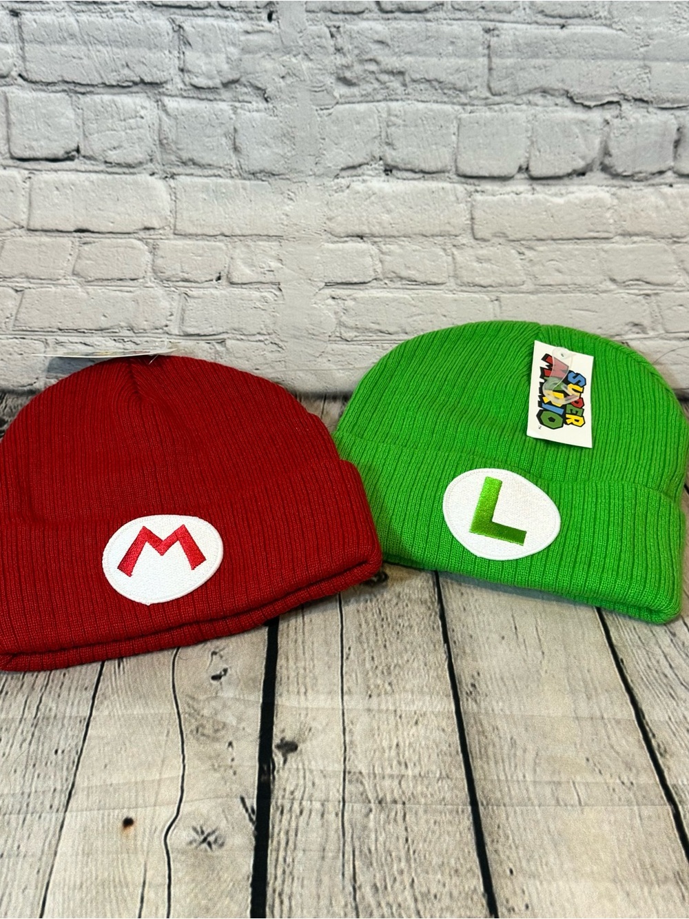 Nintendo Mario and Luigi Beanie Hats